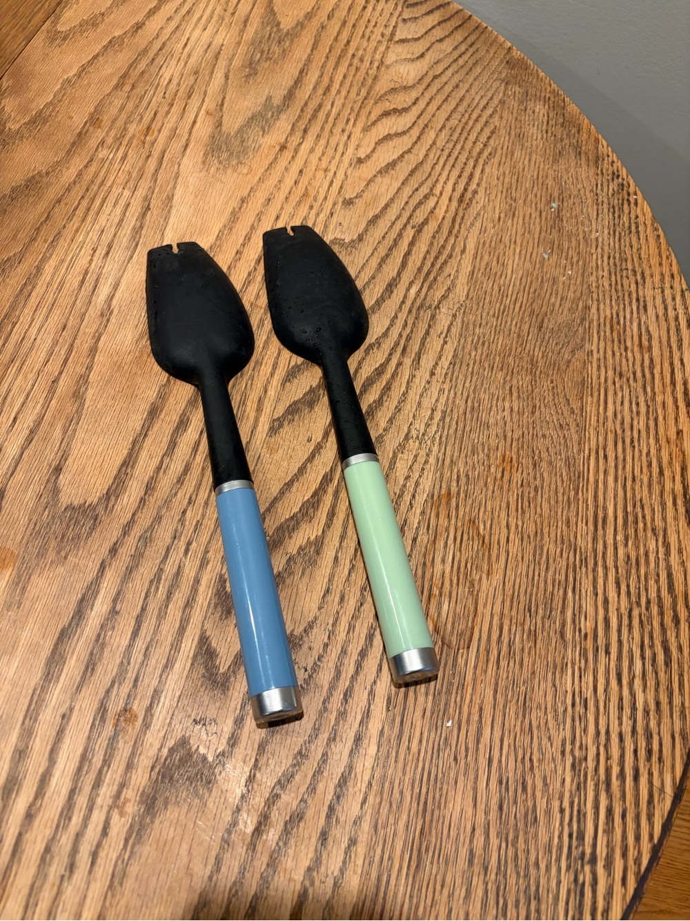 KitchenAid Silicone Spatula Set - Blue & Mint Green Handles
